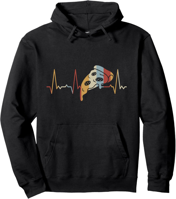 Herzschlag Pizza Pullover Hoodie