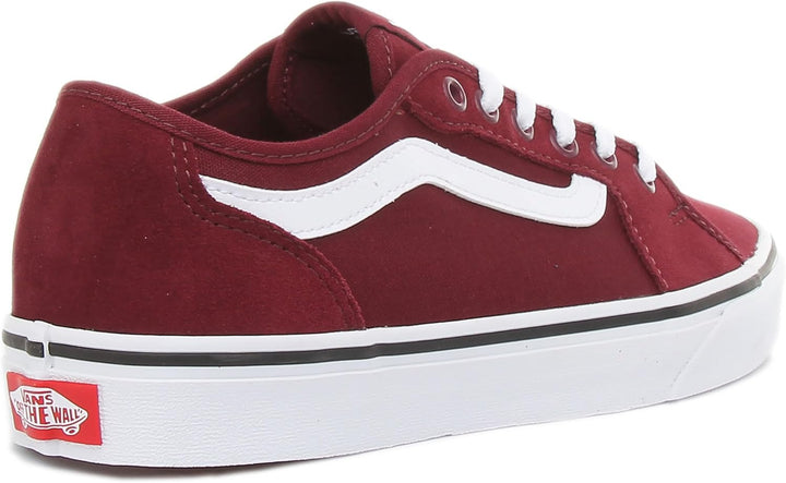 Vans Herren Filmore Decon Wildleder Canvas Trainer, Black/Black 40.5 EU Suede Canvas Port Royale Whi