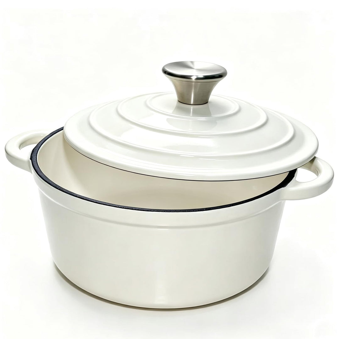 Gusseisen topf 20cm Weiss, Weiss