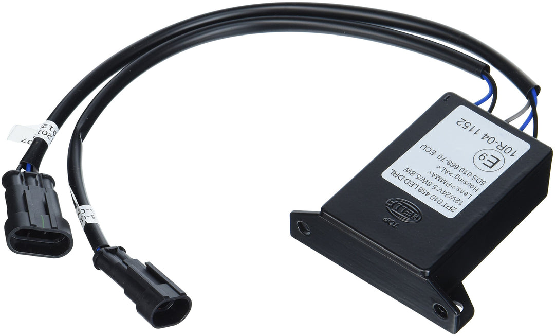 HELLA - Steuergerät, Beleuchtung - 12/24V - Anschlussanzahl: 2 - AMP - für Tagfahrlicht (LED)/für Po