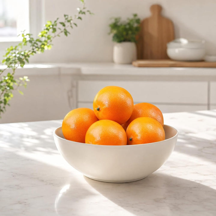 Amosfun 6 StüCk KüNstliche Orangen SchaumfrüChte Lebensechte Dekoration Fotorequisiten FüR KüChe Und