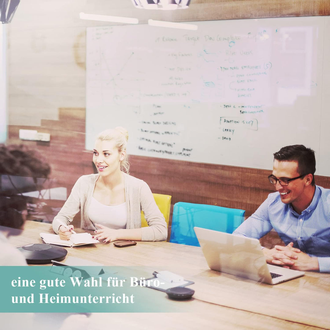 Warasee Whiteboard Magnetisch Folie, 40 * 90cm Magnettafel Selbstklebend, Magnetfolie Weiss Abwischb