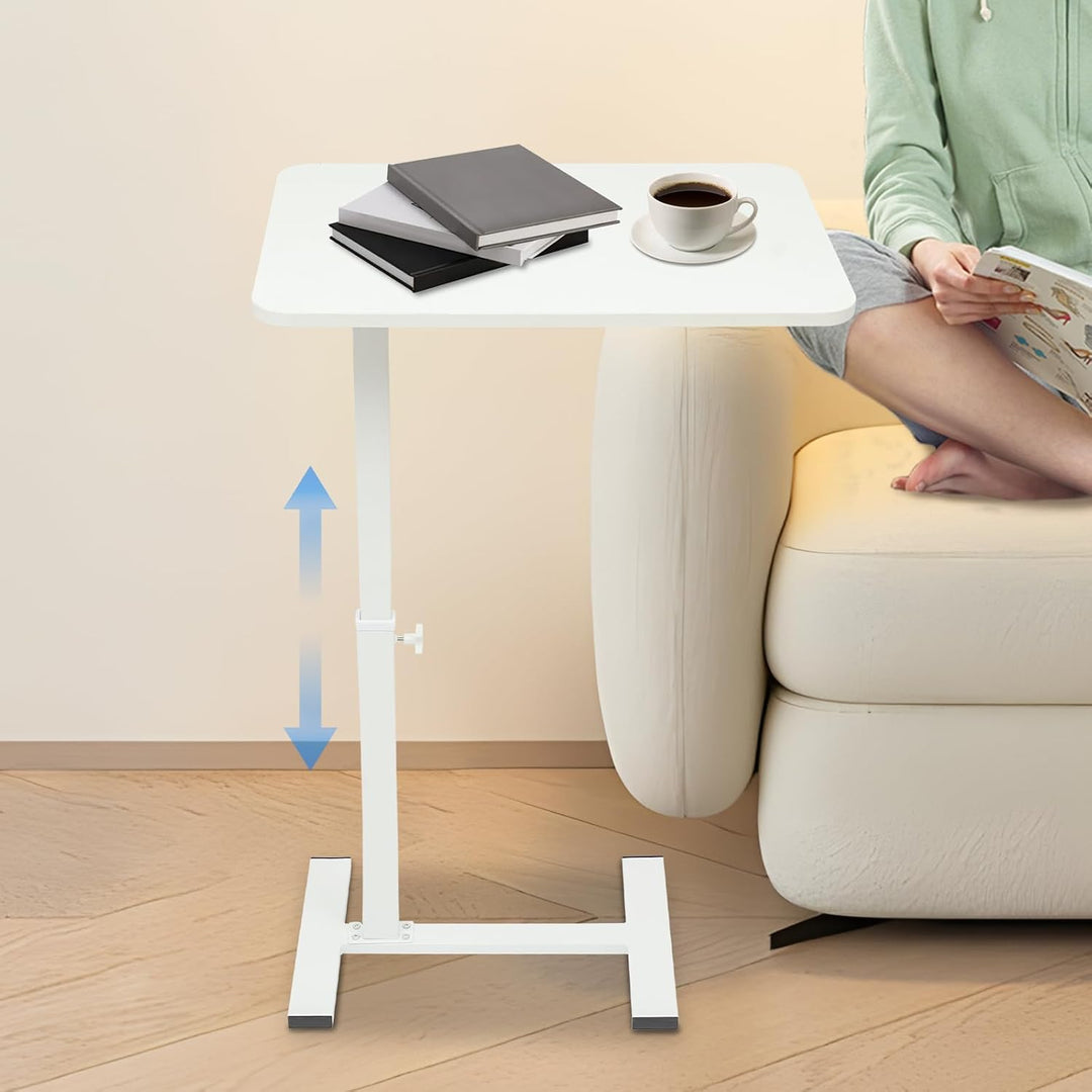 Rollender Nachttisch Verstellbarer Betttisch Höhenverstellbar für Bett Krankenhaus Homeoffice 60x40c