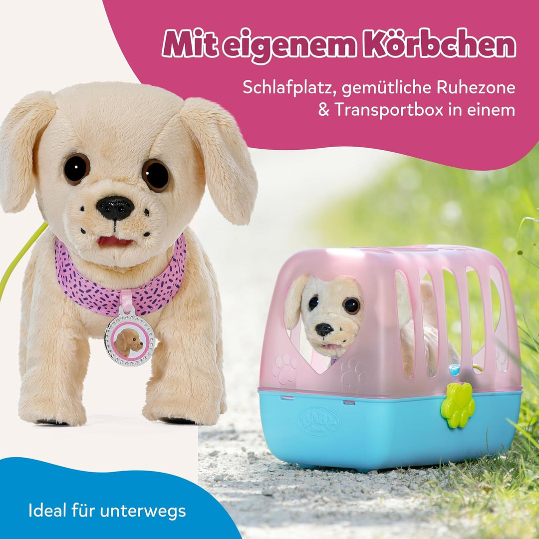 BABY born Mein Hund Lucky mit 5 verschiedenen Funktionen, für Kinder ab 3 Jahren, funktioniert mit B