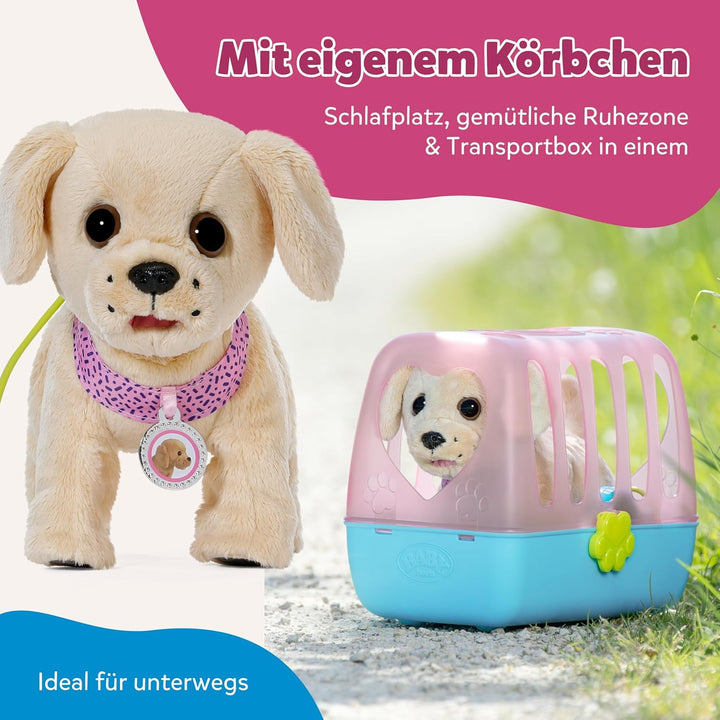 BABY born Mein Hund Lucky mit 5 verschiedenen Funktionen, für Kinder ab 3 Jahren, funktioniert mit B
