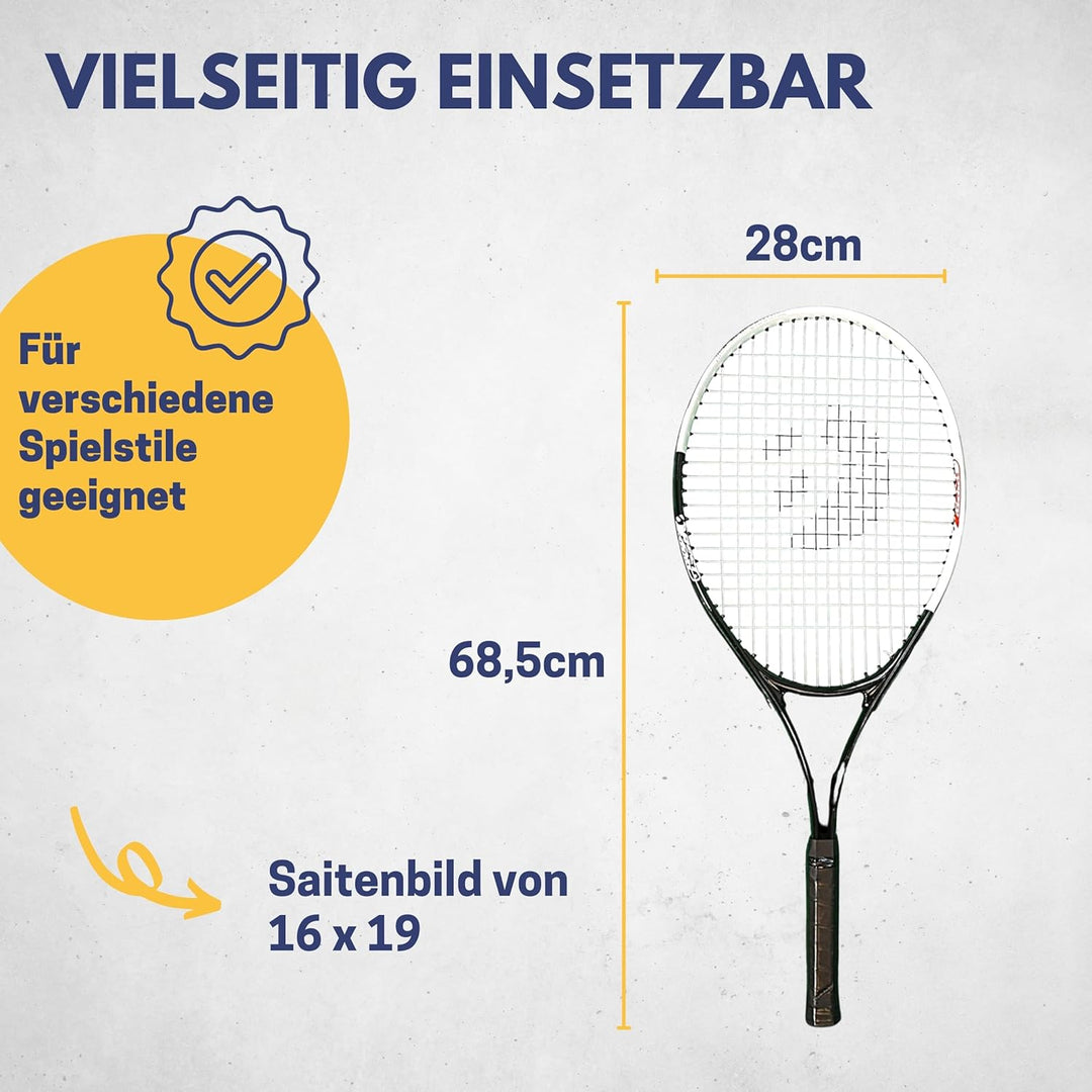 Best Sporting Tennis-Schläger für Einsteiger XT-Power 250g | Griffstärke L3 | Leichter Tennisschläge