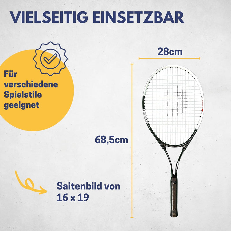 Best Sporting Tennis-Schläger für Einsteiger XT-Power 250g | Griffstärke L3 | Leichter Tennisschläge