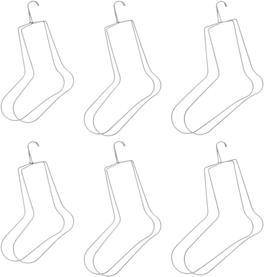 UNICRAFTALE 6 Stück 3 Grössen Sockenspanner Edelstahl Socken Trockenbügel Strick Sockenformer Metall