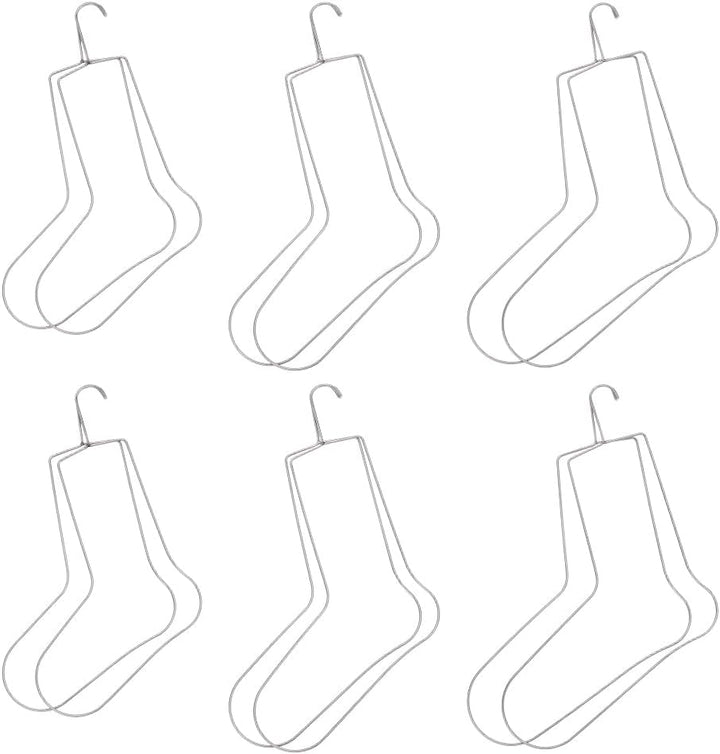 UNICRAFTALE 6 Stück 3 Grössen Sockenspanner Edelstahl Socken Trockenbügel Strick Sockenformer Metall