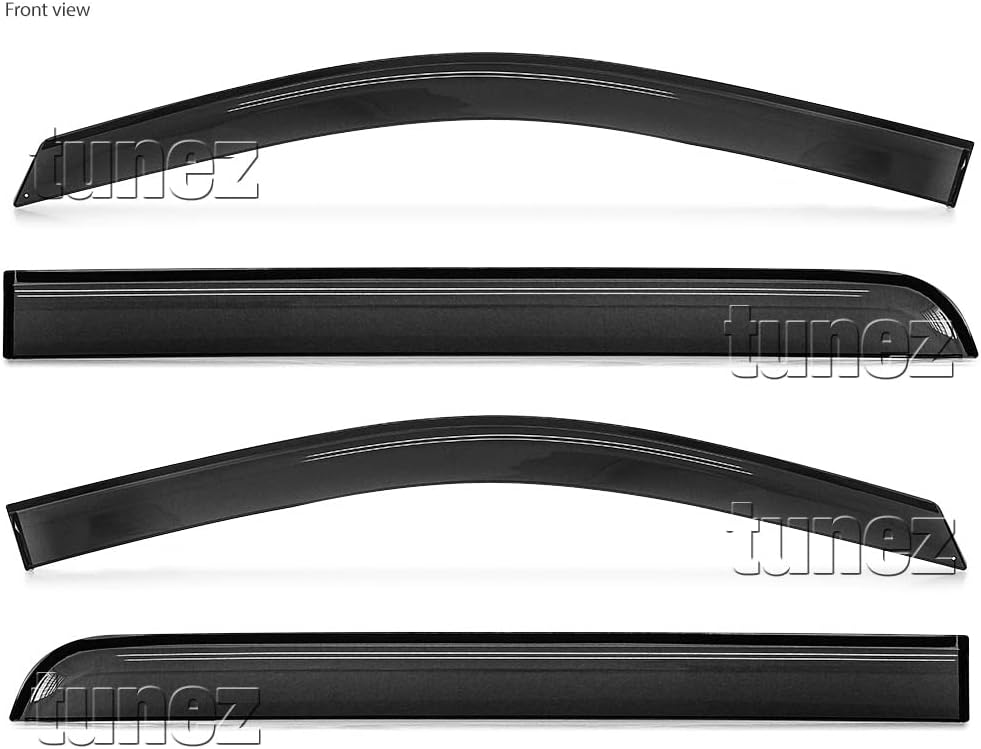TUNEZ® Regenschutz Fenster Türvisier Wetterschutz Auto kompatibel mit Navara NP300 D23 STX Baujahr 2