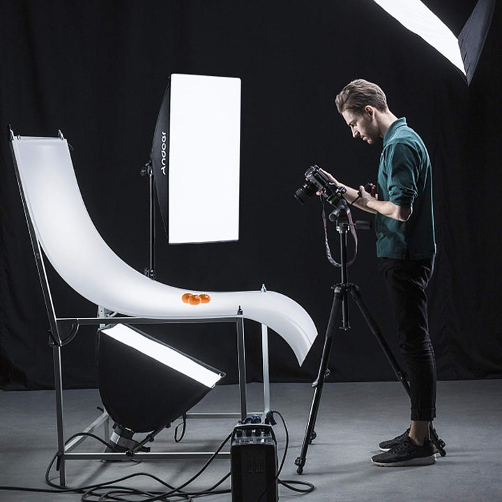 Andoer Fotografie Licht Kit Softbox-Beleuchtungsset 3 Packung,mit 85 W 2800K-5700K zweifarbige dimmb