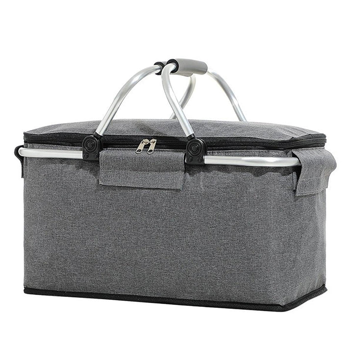 Einkaufskorb Faltbar, Einkaufskorb mit Kühlfunktion, Thermo als Picknickkorb, Tragekorb, für Picknic