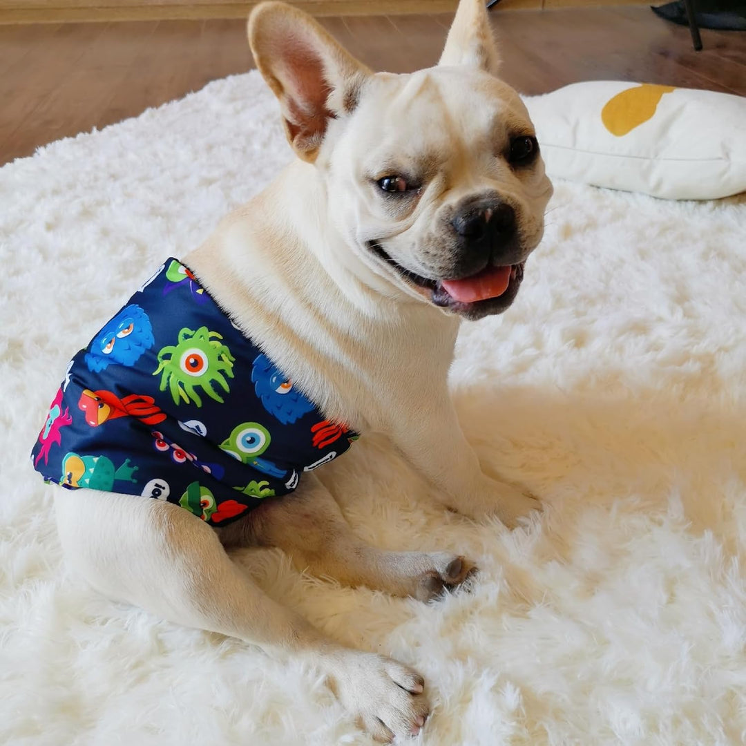 CuteBone Männlich Waschbare Hundewindeln Bauchbänder,3 Stück Wiederverwendbare hund bauchband für Rü