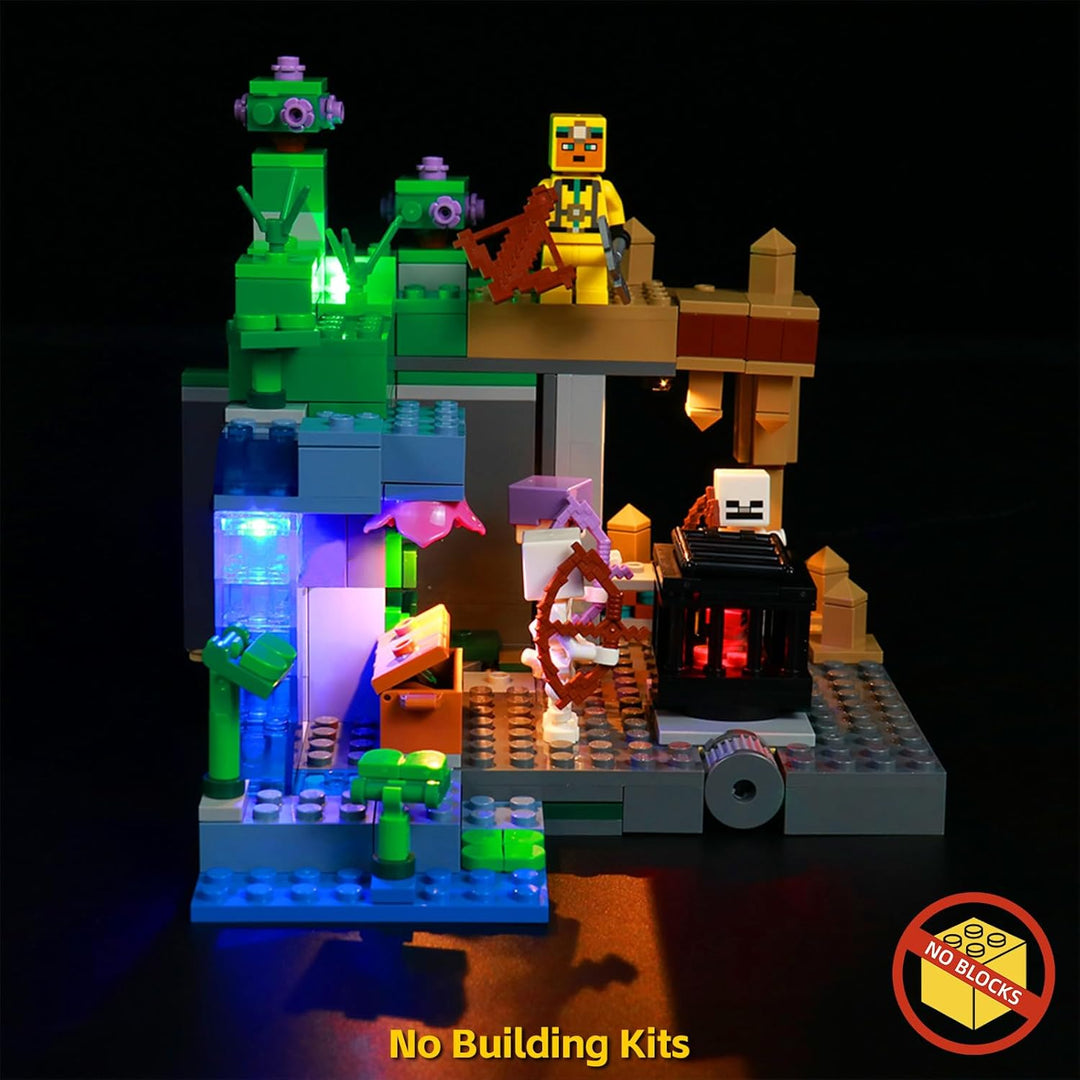 BrickBling Led Licht Set für Lego 21189 Minecraft Das Skelettverlies Spielzeug Set (Kein Lego-Modell