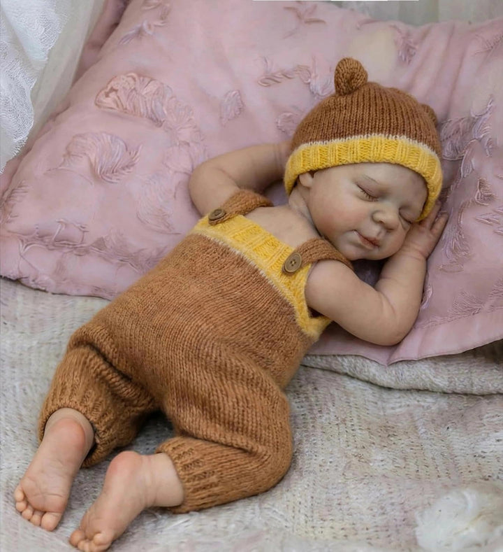 Zero pam Reborn Baby Vollsilikon Lebensecht-39CM Echt Weiche Silikon Baby Mädchen, Reborn Puppen Leb