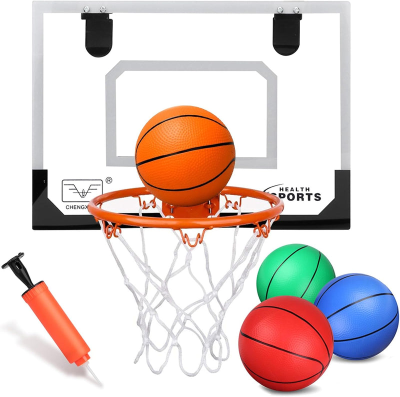 Anzmtosn Mini Indoor Basketball Reifen für Kinder, Kleiner Indoor Basketball Reifen für Tür Metallra