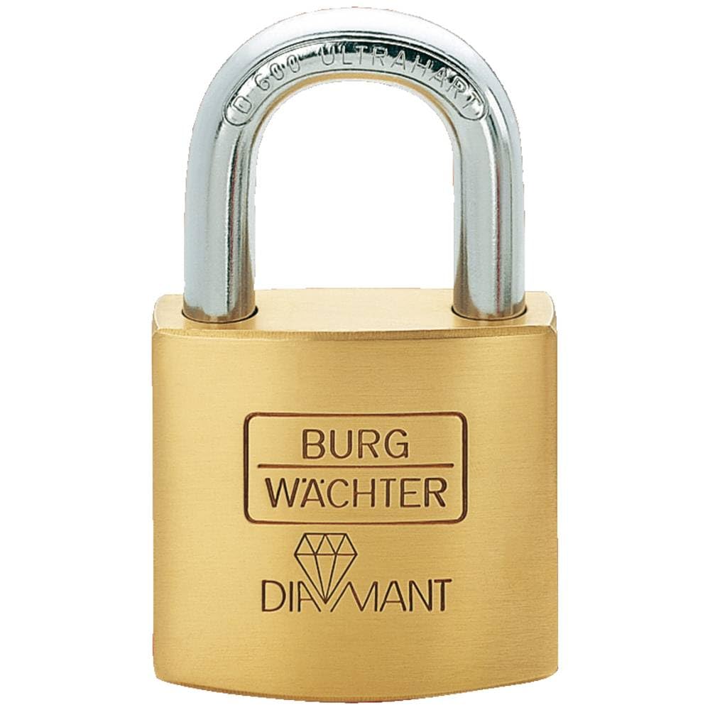 Burg-Wächter Vorhängeschloss, Diamant D 600 40 SB, inkl. 2 Schlüssel, Bügelstärke: 7,5 mm 17.80 mm M