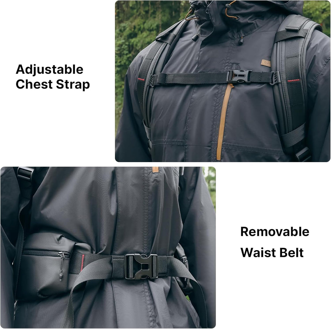 ULANZI BP10 35L Hartschalen-Kamerarucksack, Professionelle Wasserdichte Fotografie Kameratasche für