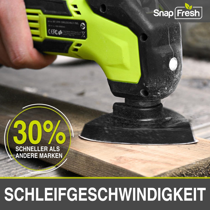 SnapFresh Oszillierendes Werkzeug, 20 V schnurloses, oszillierendes Multitool mit 6 Geschwindigkeite