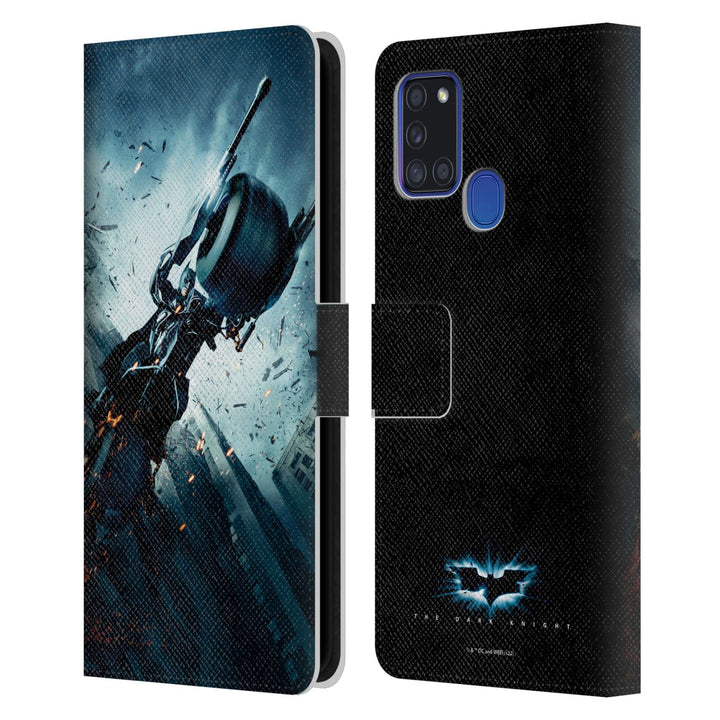 Head Case Designs Offizielle The Dark Knight Batman Batpod Wichtige Kunst Leder-Wallet-Hülle Kompati