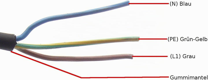 H07RN-F Gummileitung 3x1,5 mm² 3g1,5 Gummischlauchleitung Kabel Leitung Aussenbereich 20m 3x1,5; 20m