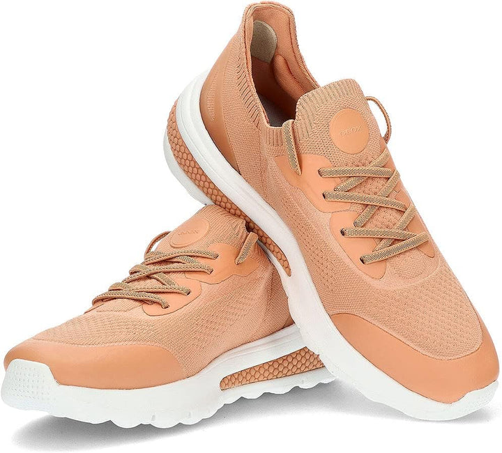 Geox Damen D Spherica Actif Sneaker 35 EU Peach, 35 EU Peach