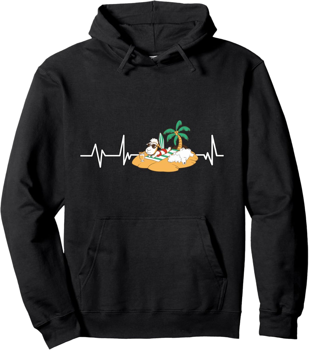 Sommer Schaf Herzschlag Schäfer Geschenk Schaf Pullover Hoodie