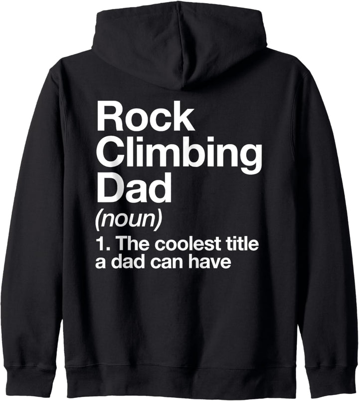 Klettern Dad Definition Lustige Sports Kapuzenjacke
