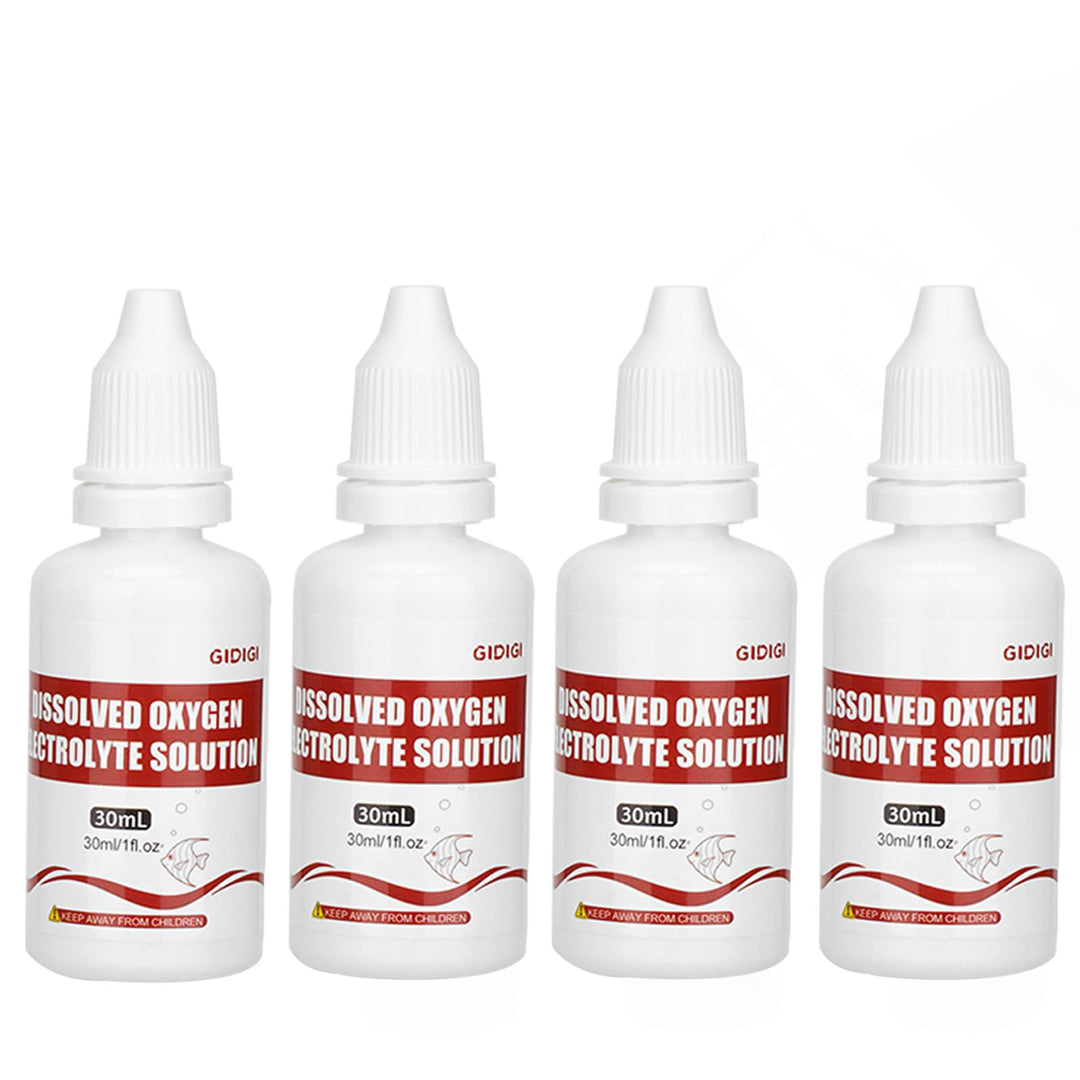 Elektrolyt für Messgeräte für gelösten Sauerstoff, 4er-Pack (je 30 ml), kompatibel mit GIDIGI und an