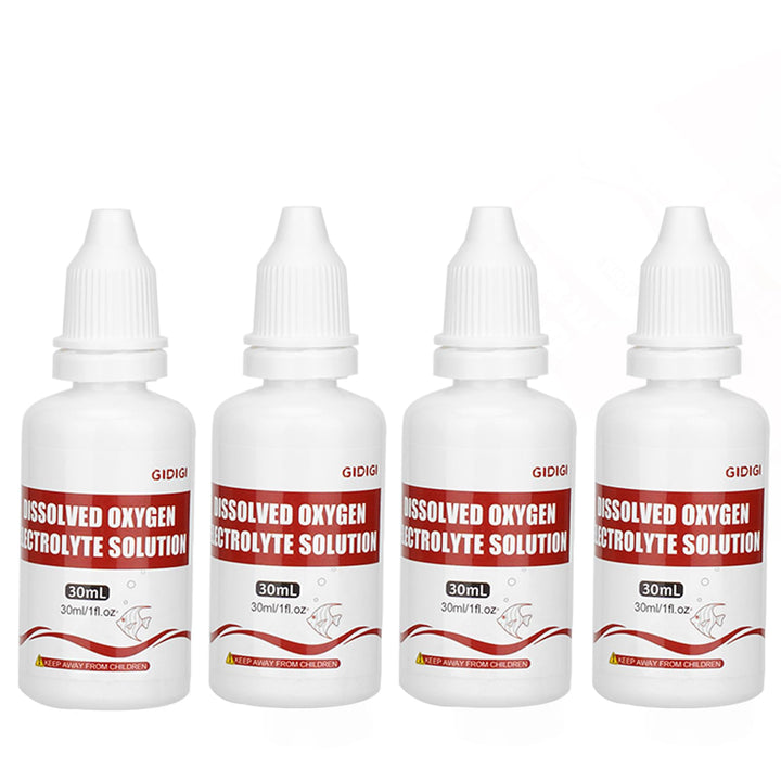 Elektrolyt für Messgeräte für gelösten Sauerstoff, 4er-Pack (je 30 ml), kompatibel mit GIDIGI und an
