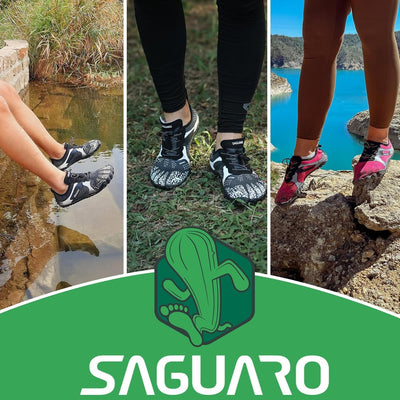 SAGUARO Unisex Minimalistische Barfussschuhe Traillaufschuhe Atmungsaktiv Schnell Trocknend Badeschu