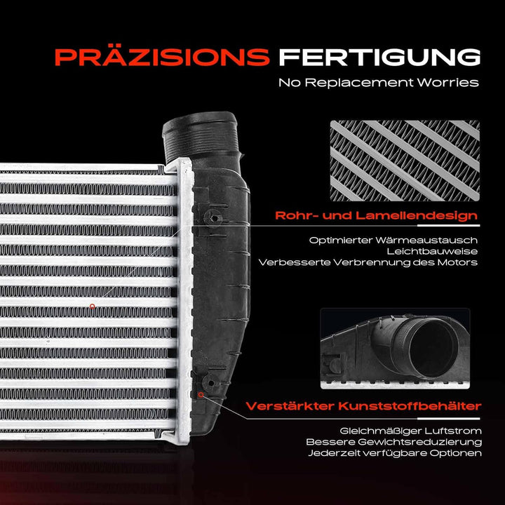 Frankberg 1x Ladeluftkühler Turbokühler Kompatibel mit A6 4F2 C6 2.0L 2004-2011 A6 Avant 4F5 C6 2.0L