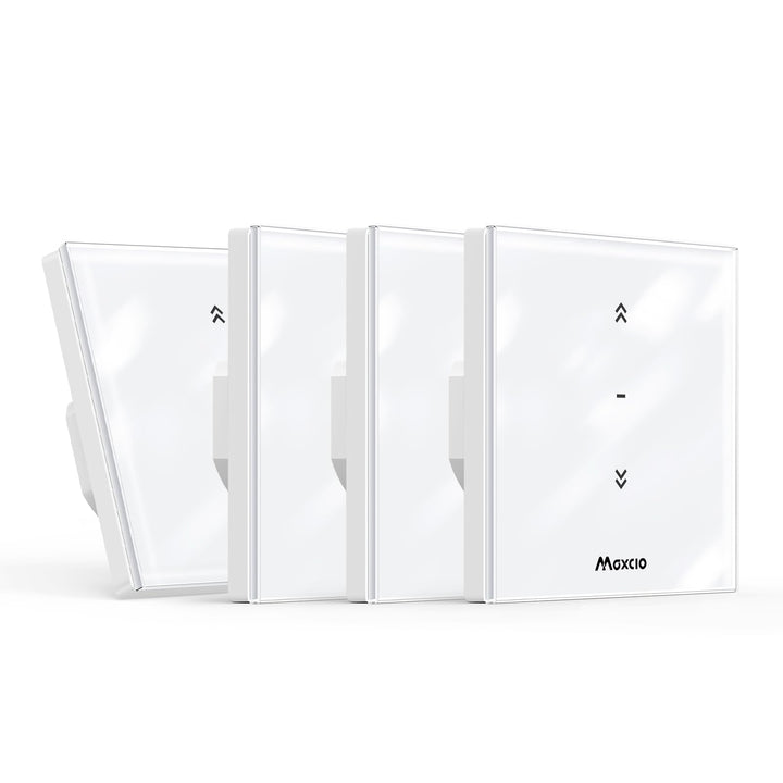 Maxcio Wlan Rolladenschalter mit Prozentfunktion, 80 x 80mm Smart Rolladensteuerung, Kompatibel mit