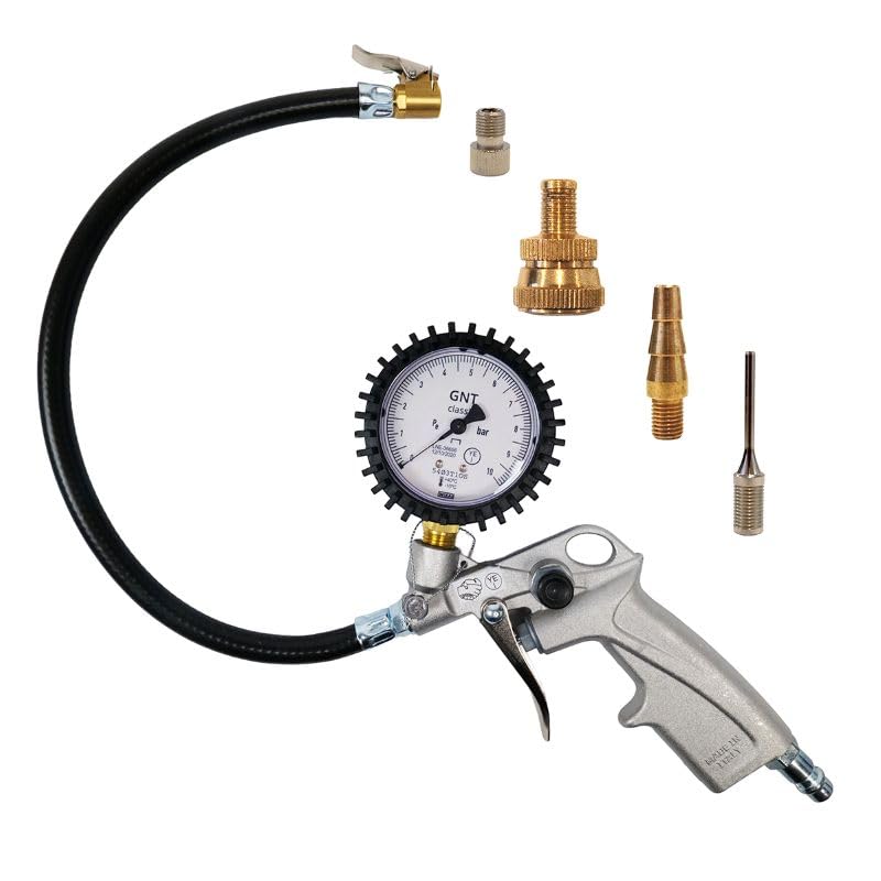 DF DF11046 Reifenfüller geeicht: Reifenfüllgerät, Momentstecker, 4er