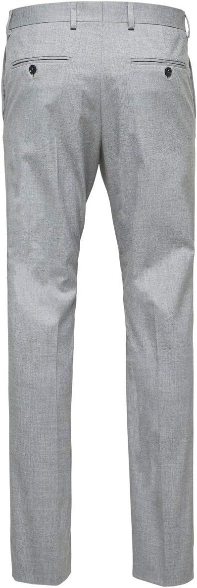 Selected Homme Male Hose Slim Fit 48 Grau (Light Grey Melange), 48 Grau (Light Grey Melange)
