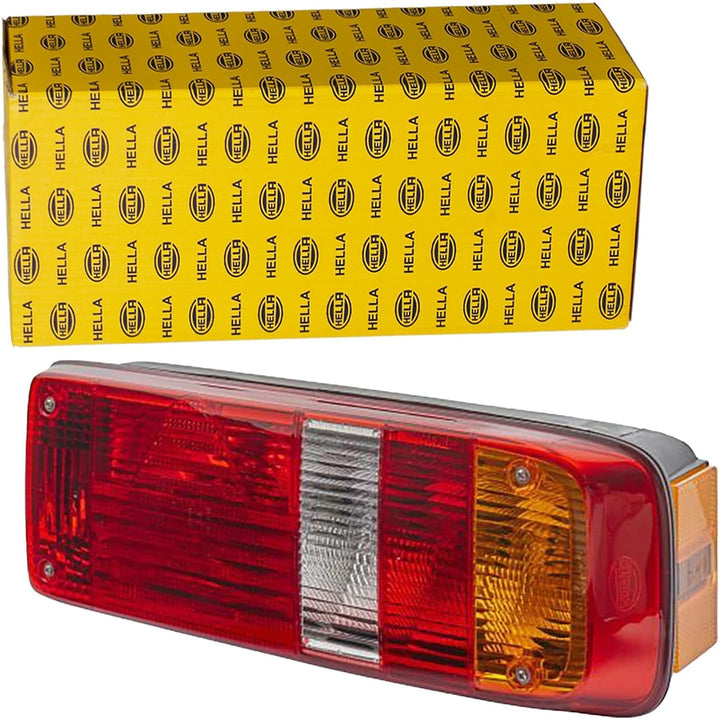 HELLA - Heckleuchte - EasyConn I - Glühlampe - 24V - Anbau/geschraubt - Lichtscheibenfarbe: mehrfarb