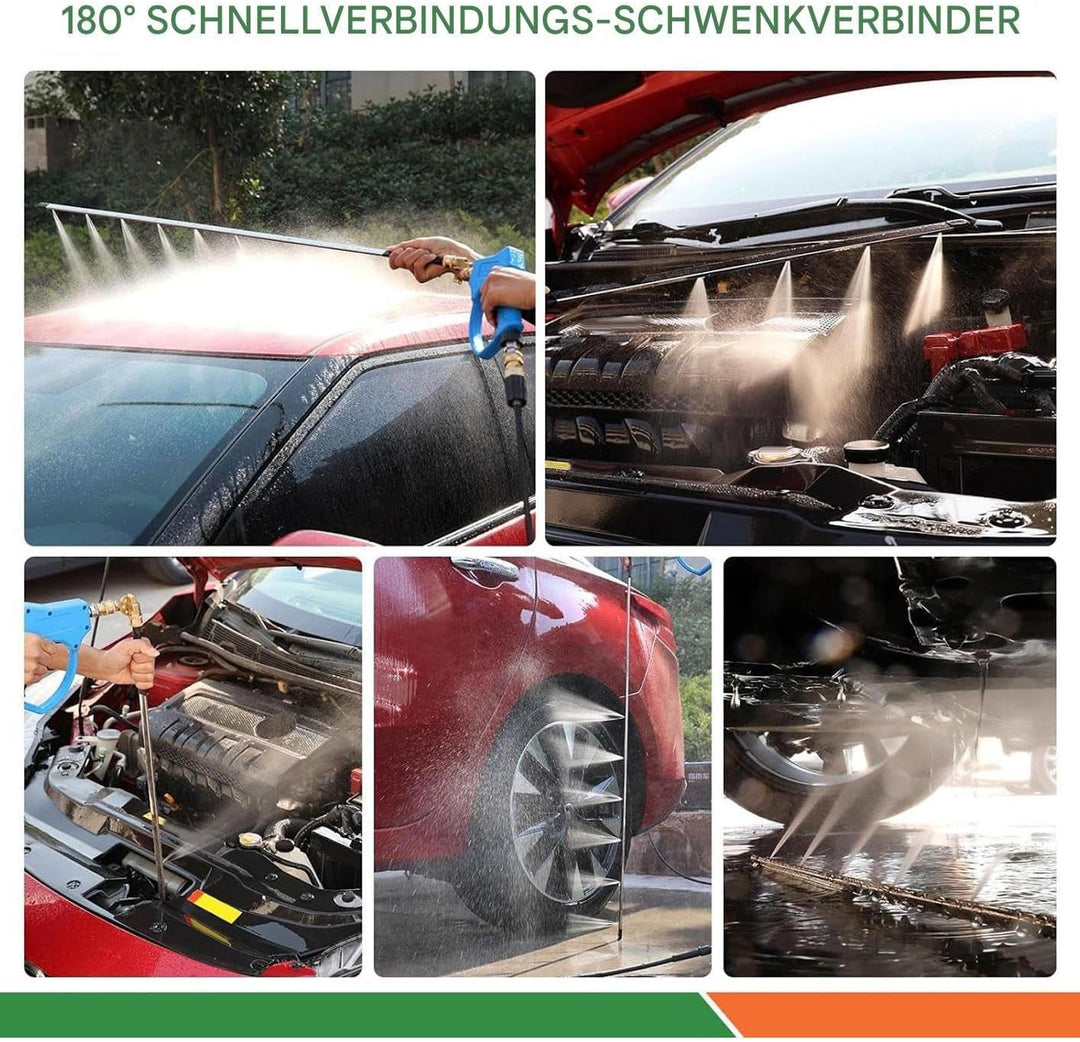Kühler Reinigungsstab,Hochdruckstab | 60cm Waschlanze Mit Düsenspitzen Schnellkupplungen Für Heizung