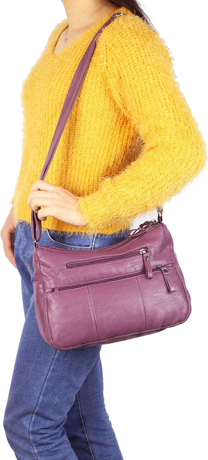 Geldbörsen für Damen, weiches PU-Leder, Umhängetasche, Damen, Umhängetasche, Taschenbücher Taro-11,8