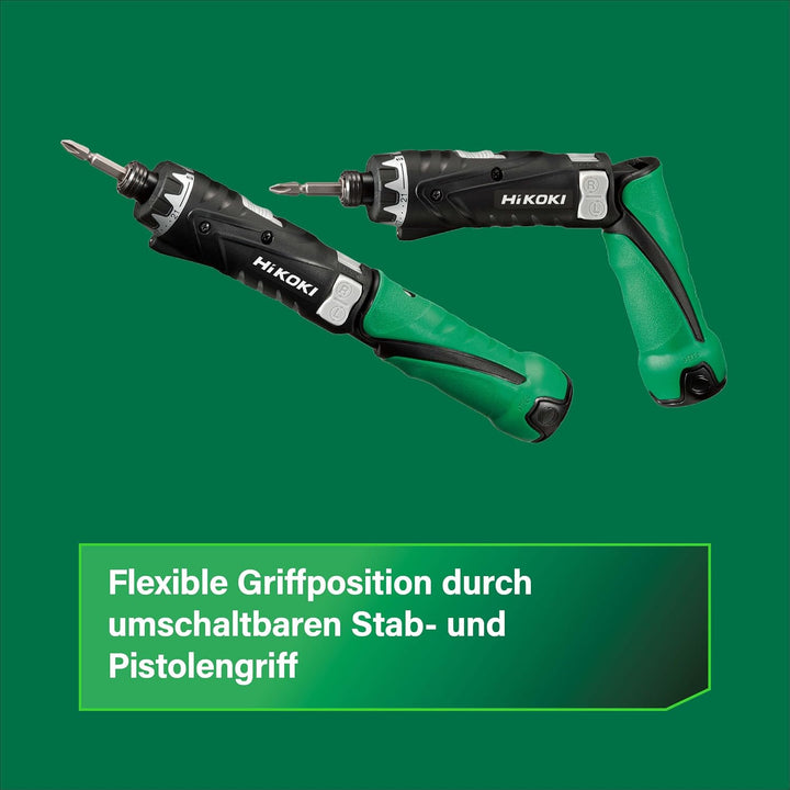 HiKOKI Akku-Knickschrauber DB3DL2 (3.6V, Li-Ion, 21 Drehmomentstufen, im Transportkoffer, inkl. 2 Ak