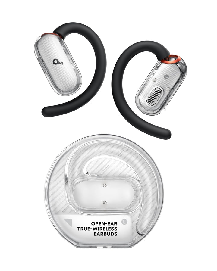 soundcore V40i by Anker, Open-Ear Kopfhörer, transparentes Case ohne Deckel, 4 einstellbare Position