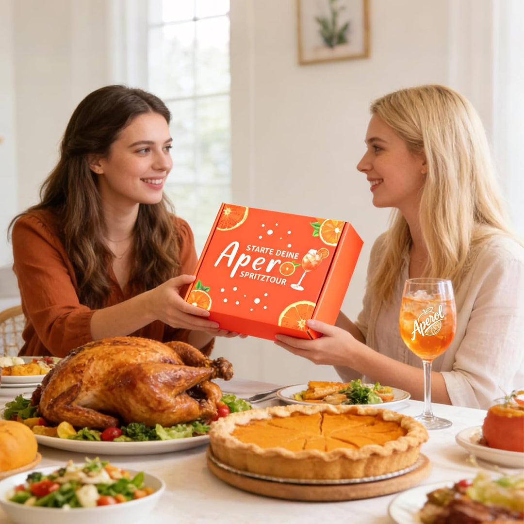 Aperol Gläser Geschenkset,2 Set Aperitif Gläser für Aperol Spritz, Aperol Glas Personalisiert,Glasst