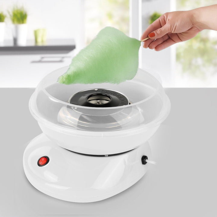 Zuckerwattemaschine, Cotton Candy Maschine, Bonbonmaschine aus Baumwolle, mit 10 Stäbchen &amp; Messlöff
