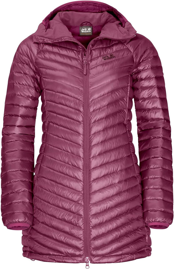 Jack Wolfskin Damen Atmosphere Coat W Winddichter Daunenmantel, XS Violetter Quarz