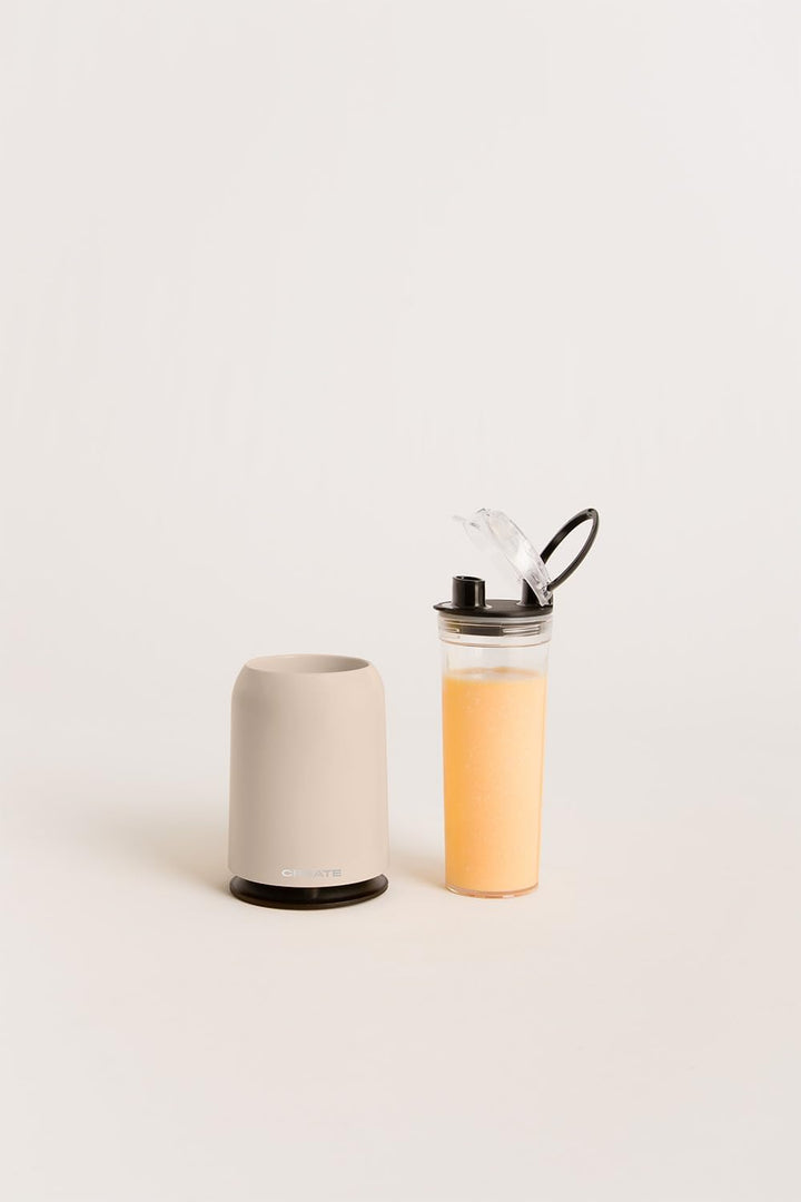 CREATE/MOI/Standmixer Sand/Mixer für Smoothies und Milchshakes, 400ml Glas, BPA-frei, tragbar, Edels