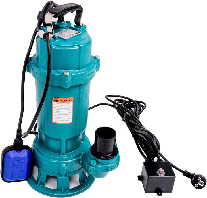TAUCHPUMPE 550W MIT ZERKLEINERER + 2" STORZ C KUPPLUNG 20m SCHLAUCH - FÄKALIENPUMPE PUMPE Wasserpump