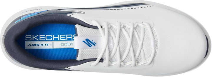 Skechers Herren 214032 Sportschuhe 41 EU Weiss Marineblau, 41 EU Weiss Marineblau