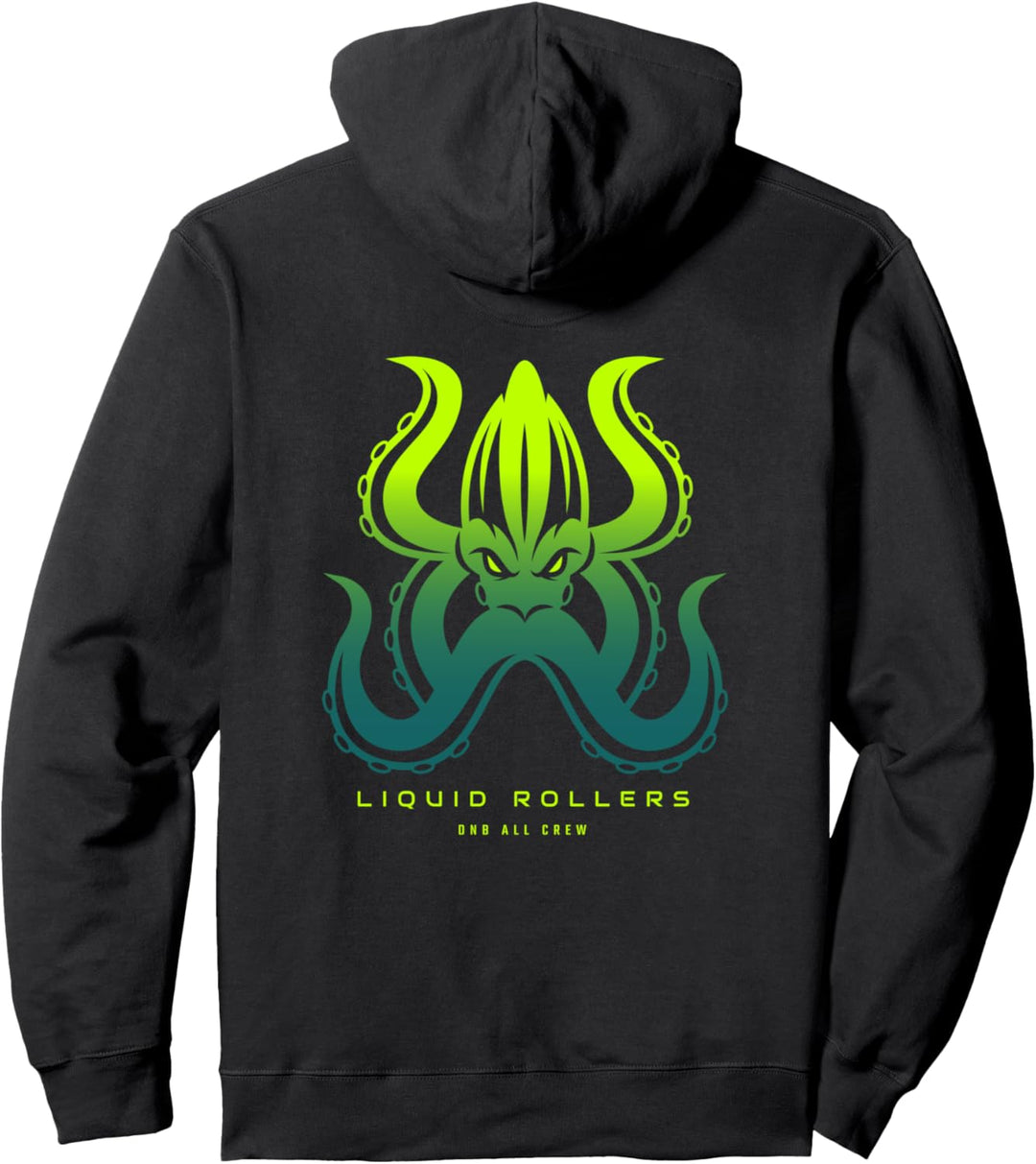 Liquid Drum Und Bass DnB Octopus Drum N Bass Pullover Hoodie