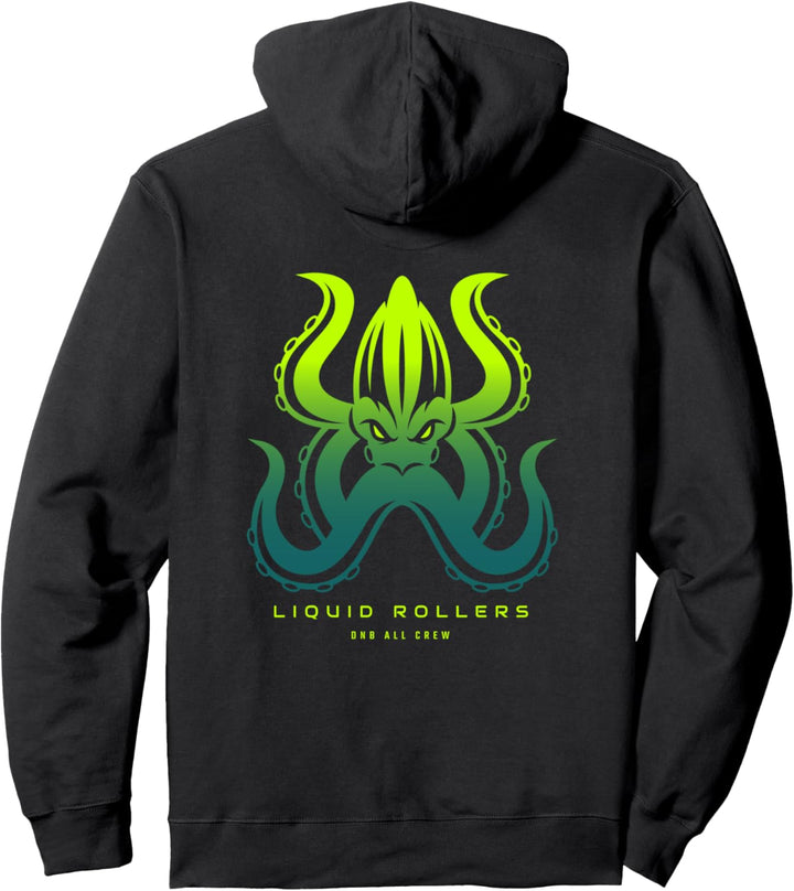 Liquid Drum Und Bass DnB Octopus Drum N Bass Pullover Hoodie