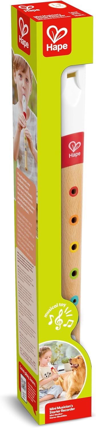 Hape Blockflöte für Musikbeginner, Recorder für Musikanfänger, ab 3 Jahren