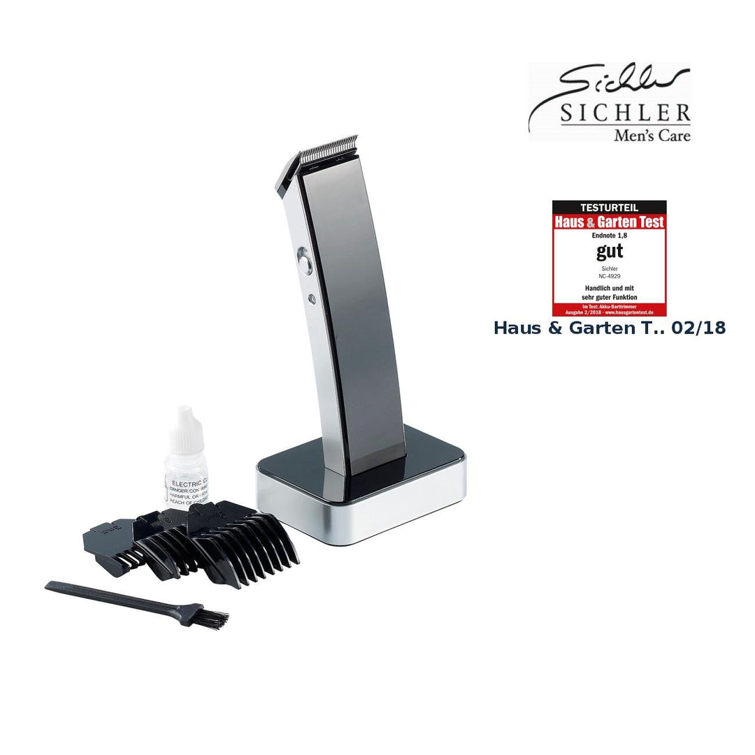 Sichler Men's Care Kabelloser Haar- und Bartschneider, schwarz